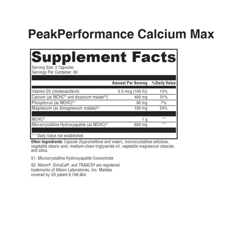 PeakPerformance Calcium Max